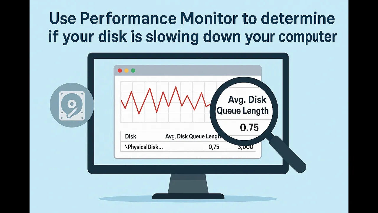 Slow computer? Use Performance Monitor To See If It's Disk-Related