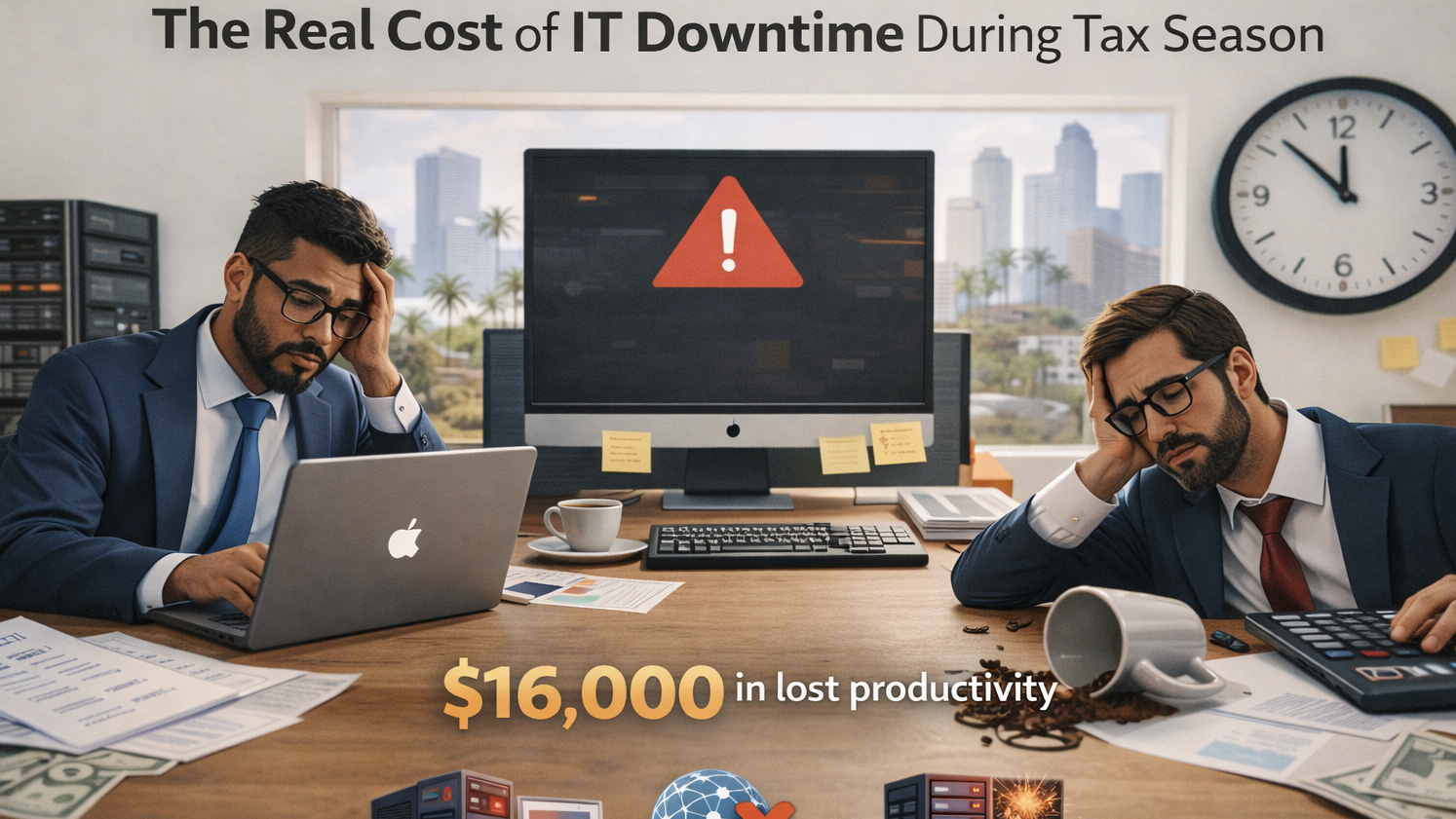 Account Firm Cyber Risks 2026 - #2 The Real Cost of IT Downtime During Tax Season