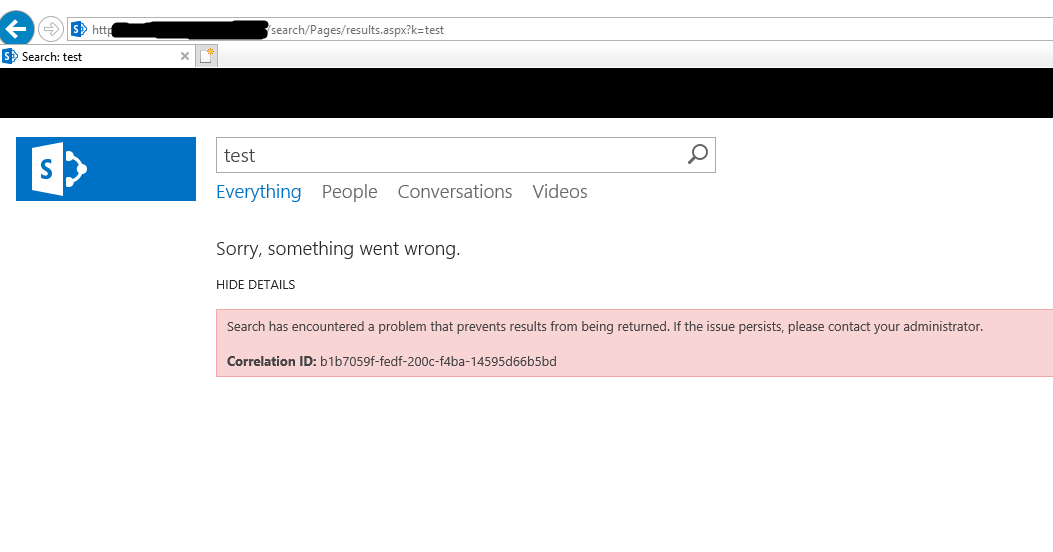 SharePoint 2010 Search is broken and you have difficulty saving attach