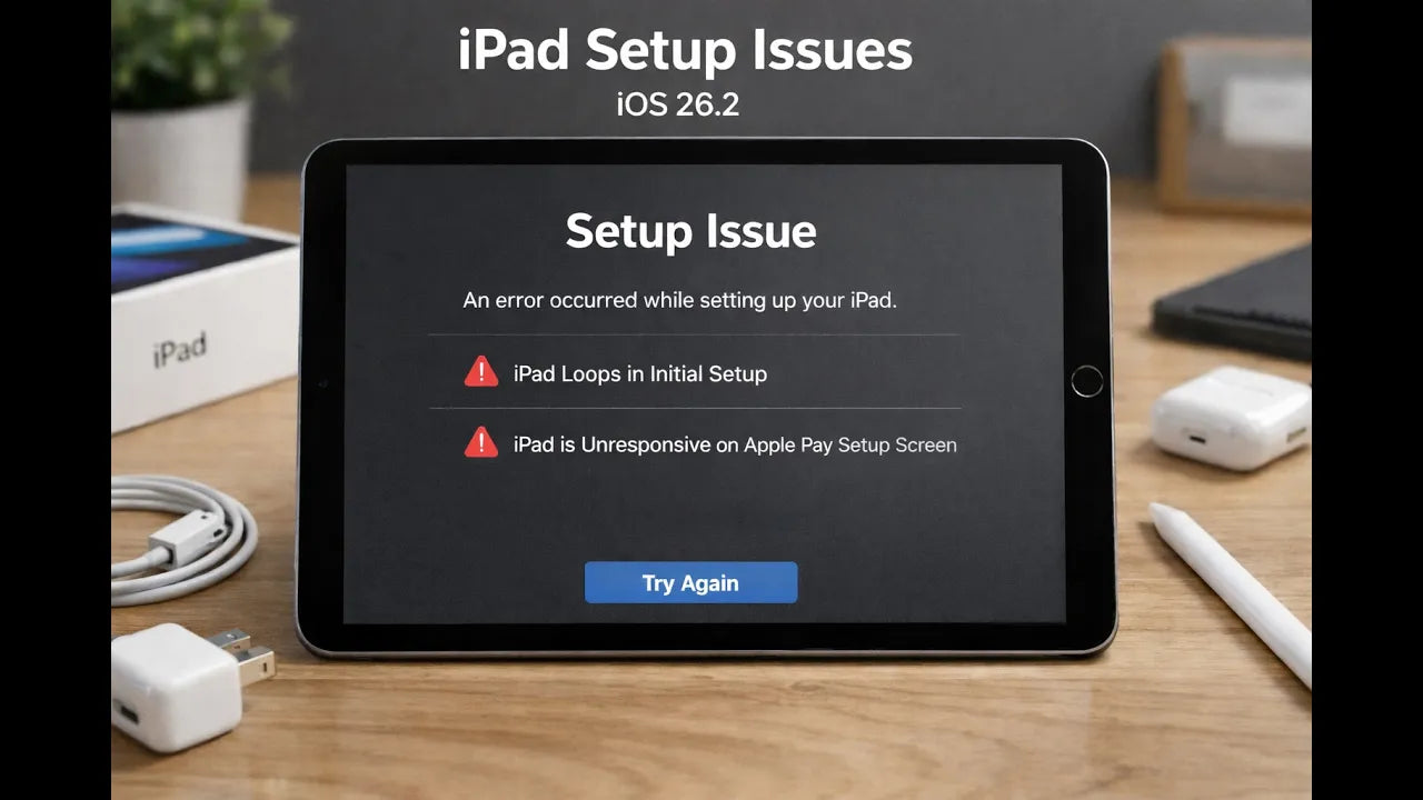 How to Fix iPad Setup Errors in iPadOS 26.2